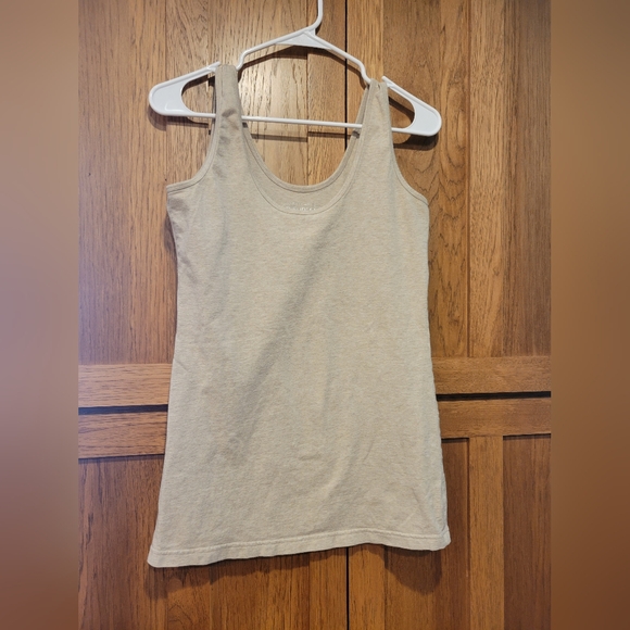 Maurices Scoop Neck Heathered Tan Womens Tank Top  Size Medium - Picture 1 of 4